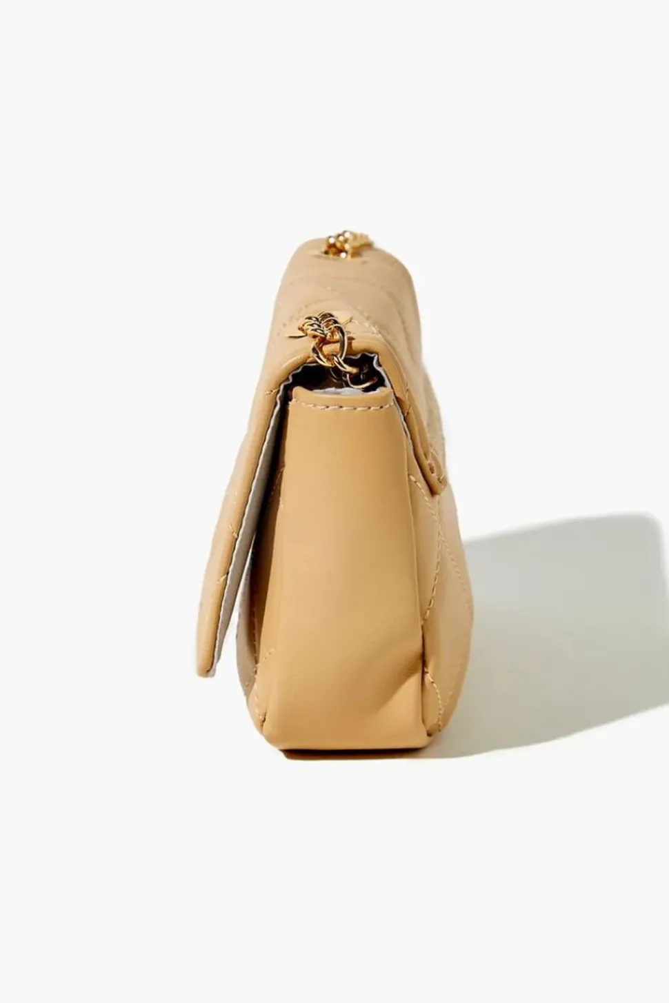 Quilted Faux Leather Crossbody Bag