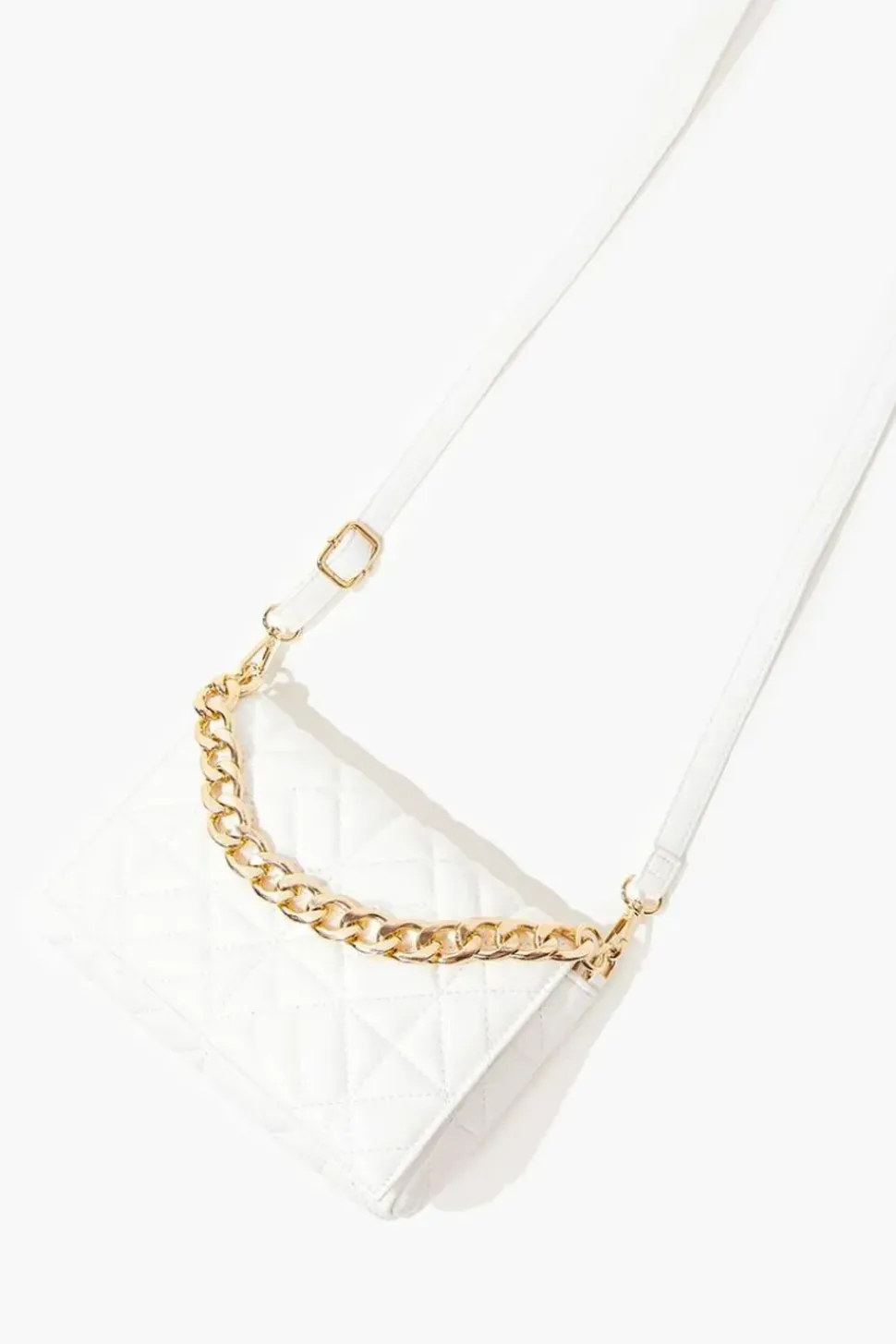 Quilted Faux Leather Crossbody Bag