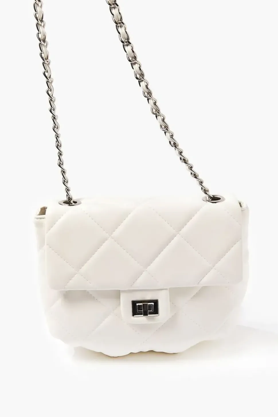 Quilted Faux Leather Crossbody Bag