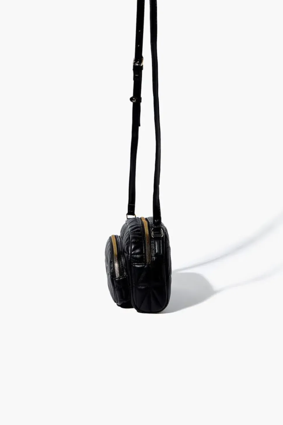 Quilted Faux Leather Crossbody Bag