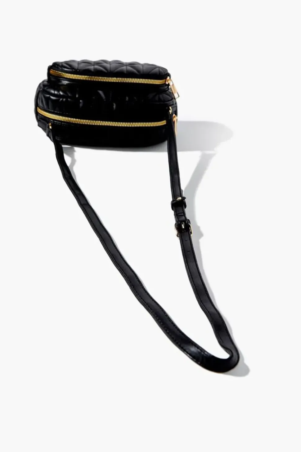 Quilted Faux Leather Crossbody Bag