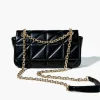 Quilted Faux Leather Crossbody Bag