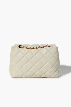 Quilted Faux Leather Handbag
