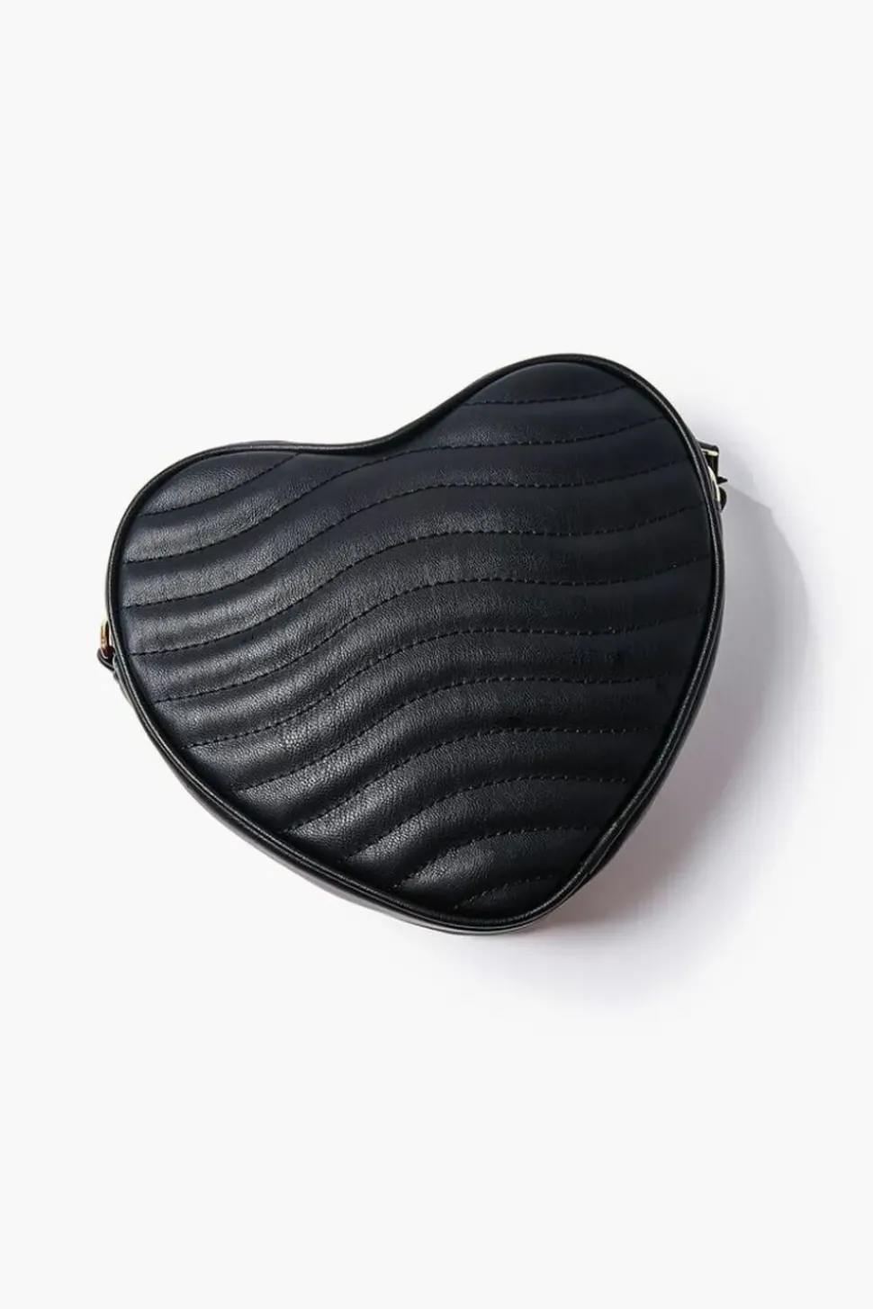 Quilted Heart-Shaped Crossbody Bag