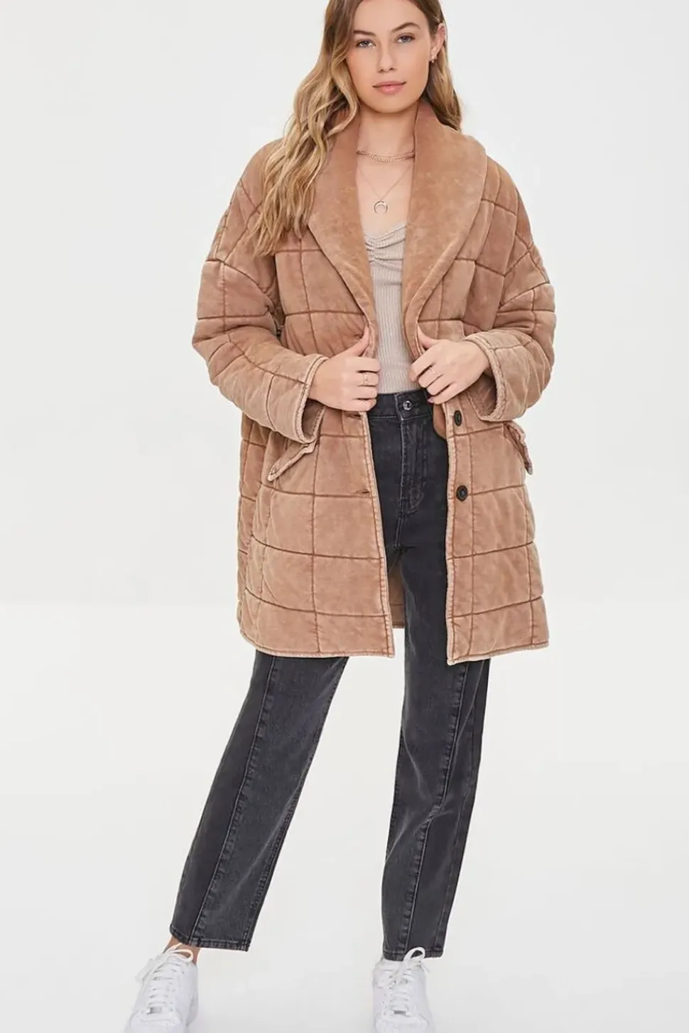 Quilted Longline Jacket