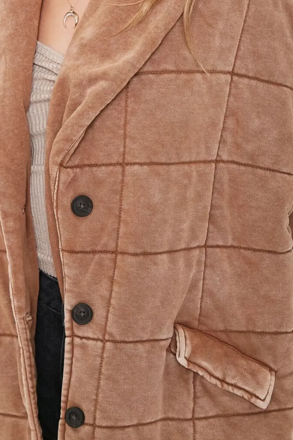 Quilted Longline Jacket