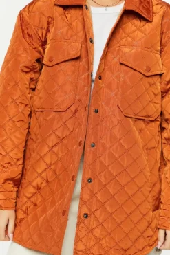 Quilted Longline Shacket