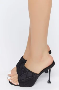 Quilted Spool Heels