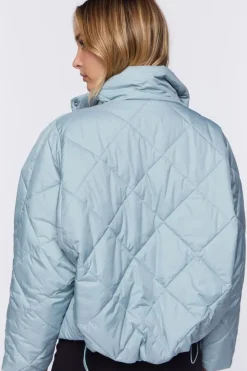 Quilted Toggle-Drawstring Puffer Jacket