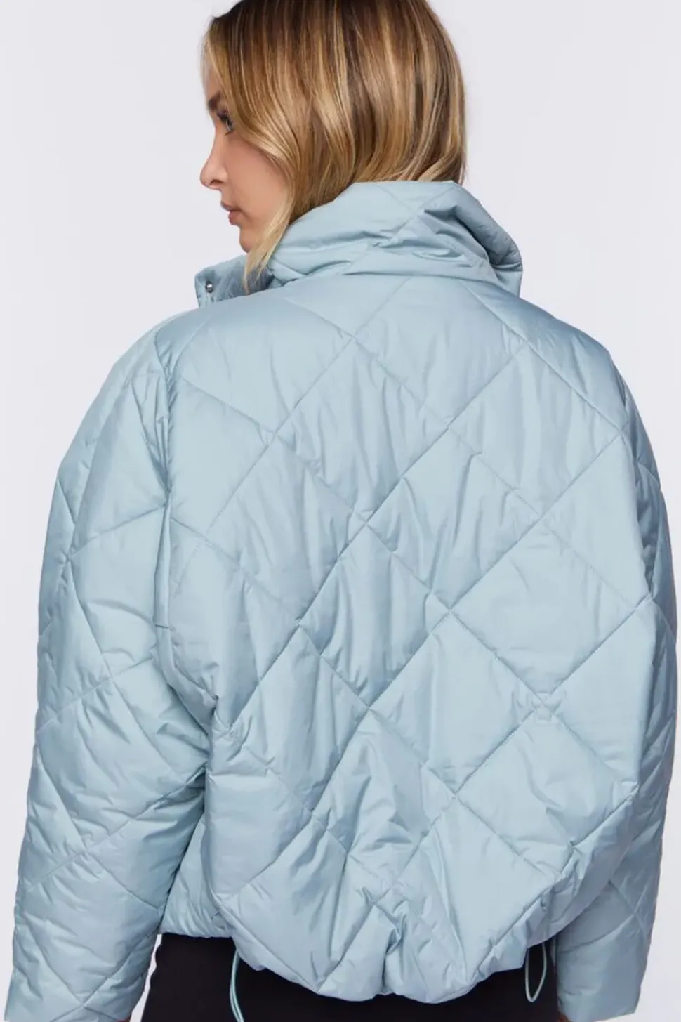Quilted Toggle-Drawstring Puffer Jacket
