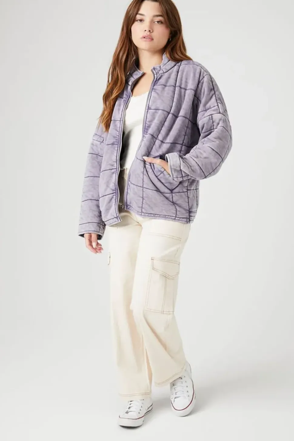 Quilted Zip-Up Jacket