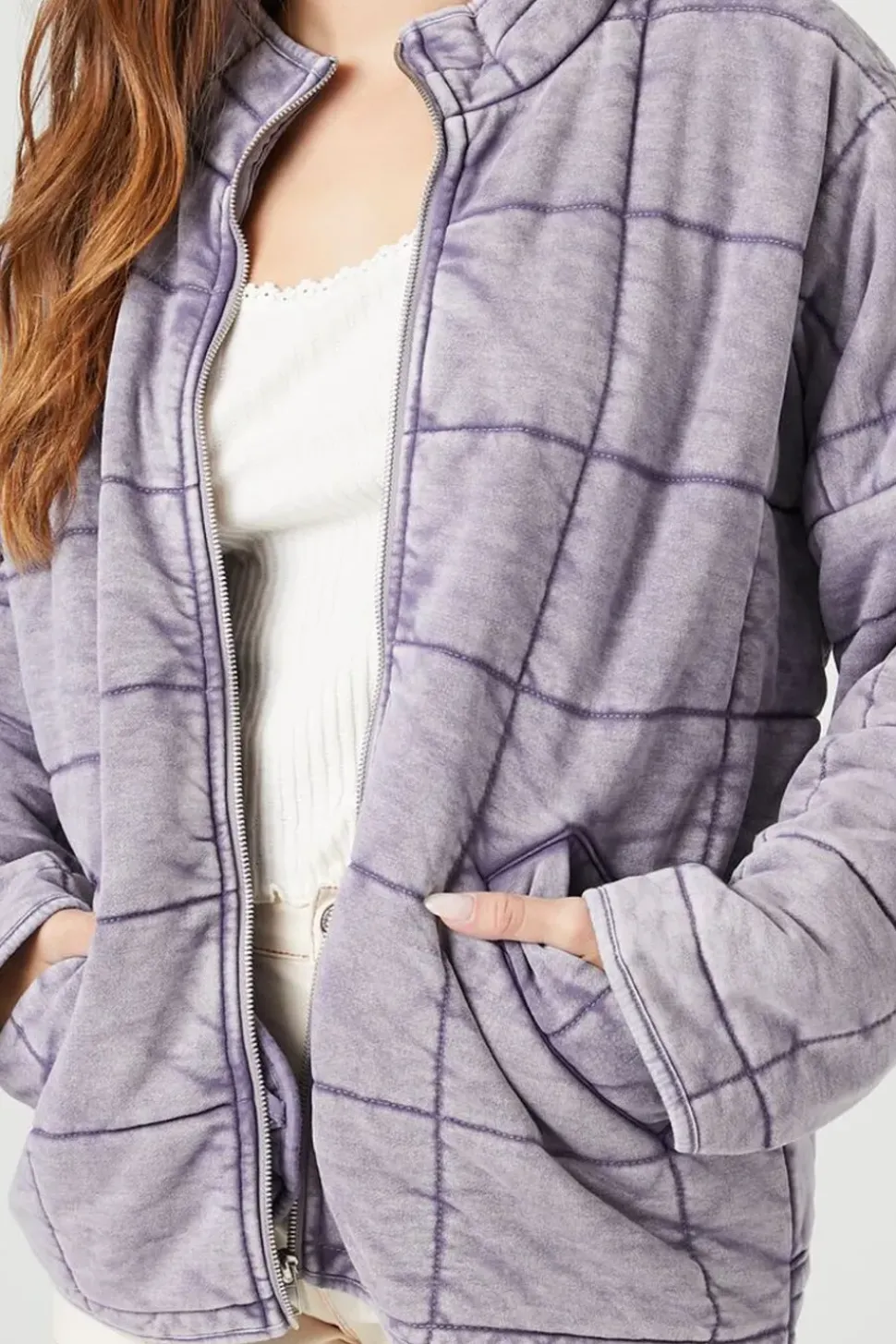 Quilted Zip-Up Jacket