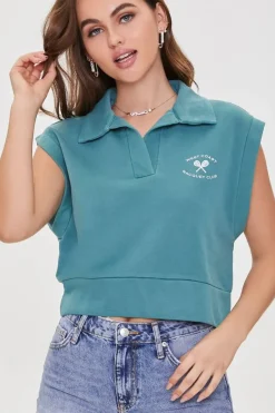 Racquet Club Crop Top