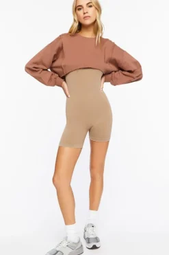 Raw-Cut Cropped Pullover