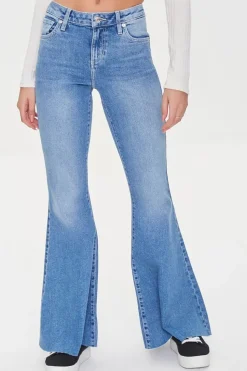 Raw-Cut Flare Jeans