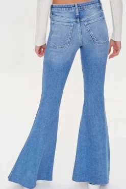 Raw-Cut Flare Jeans