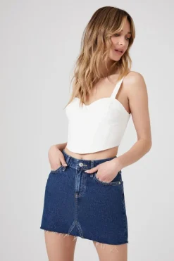 Recycled Cotton Denim Mini Skirt