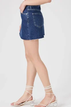 Recycled Cotton Denim Mini Skirt