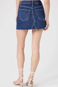 Recycled Cotton Denim Mini Skirt