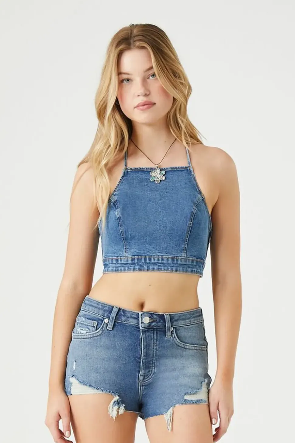 Recycled Cotton Denim Shorts