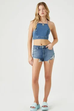 Recycled Cotton Denim Shorts
