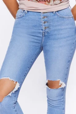 Recycled Cotton Distressed Skinny Jeans