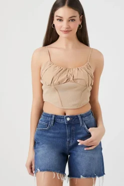 Recycled Cotton Frayed Denim Shorts
