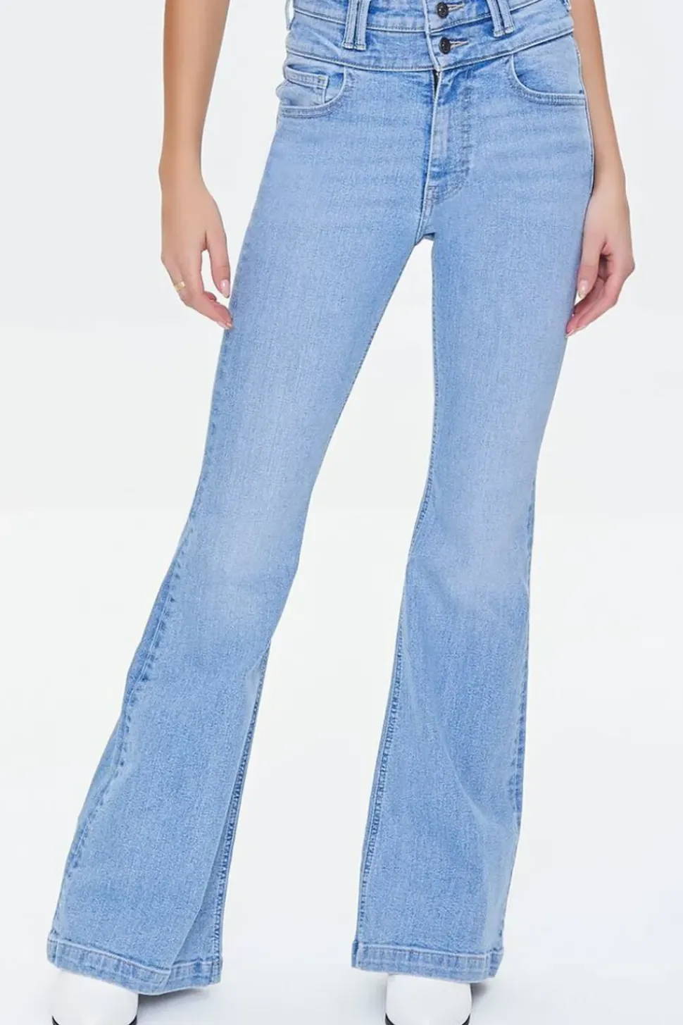Recycled Cotton High-Rise Flare Jeans
