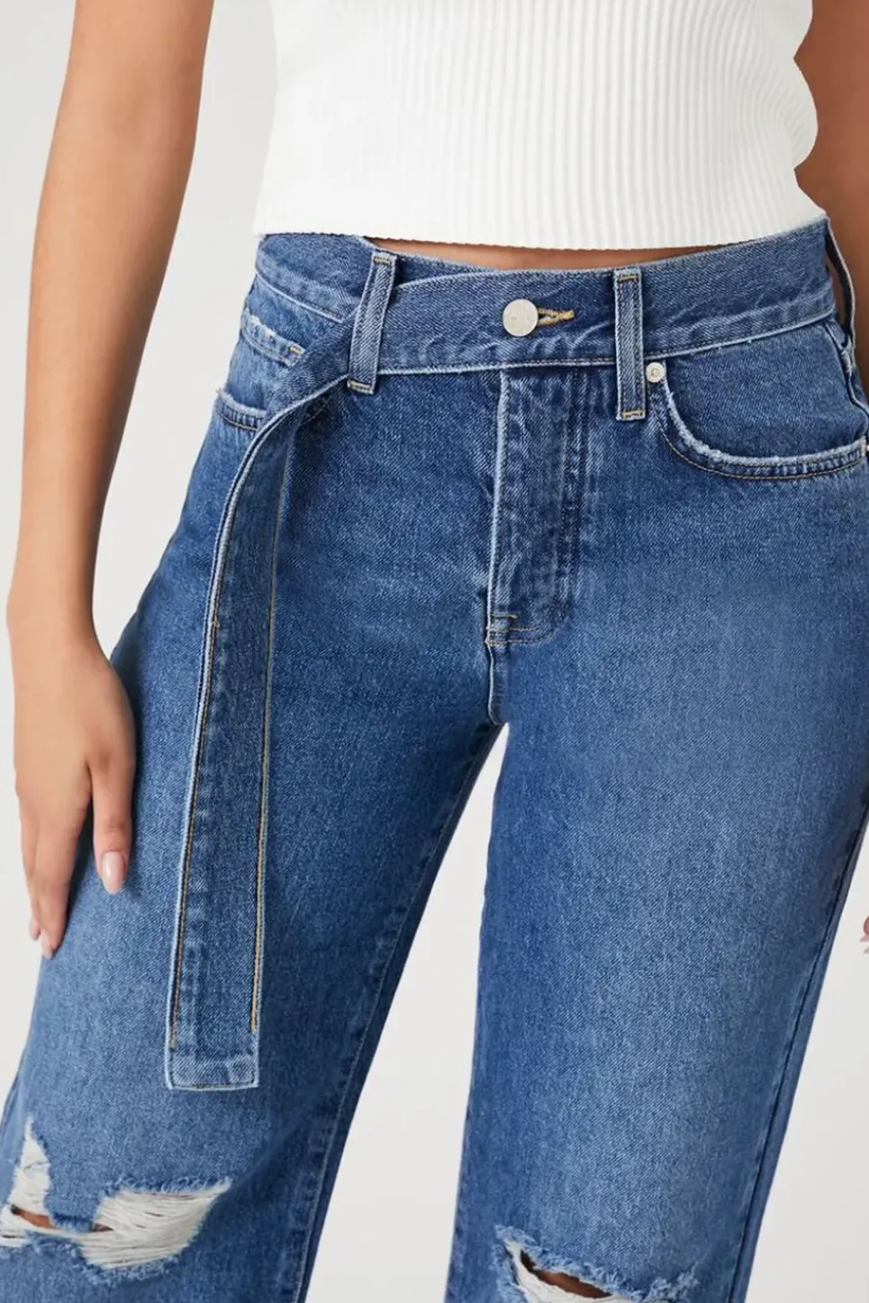 Recycled Cotton High-Rise Jeans