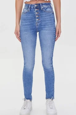 Recycled Cotton High-Rise Skinny Jeans