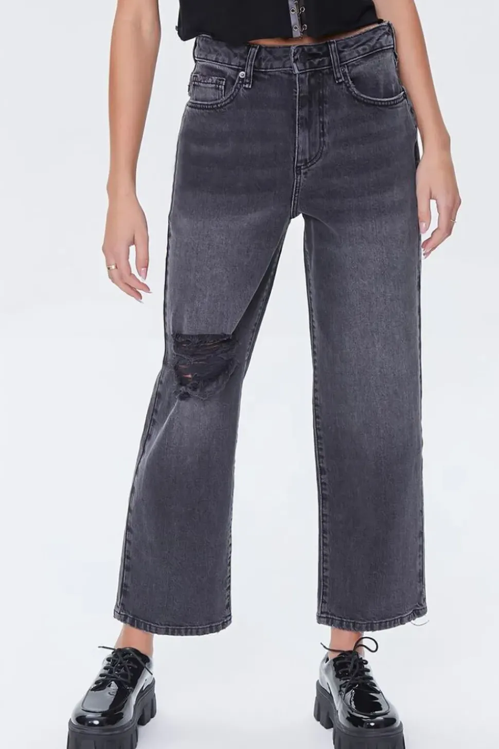 Recycled Cotton High-Rise Straight Jeans