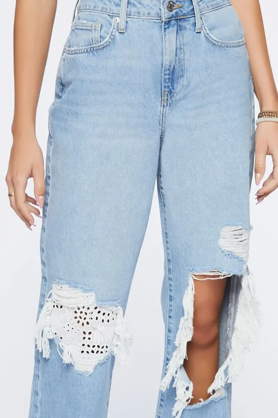 Recycled Cotton High-Rise Straight Jeans