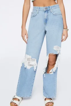 Recycled Cotton High-Rise Straight Jeans