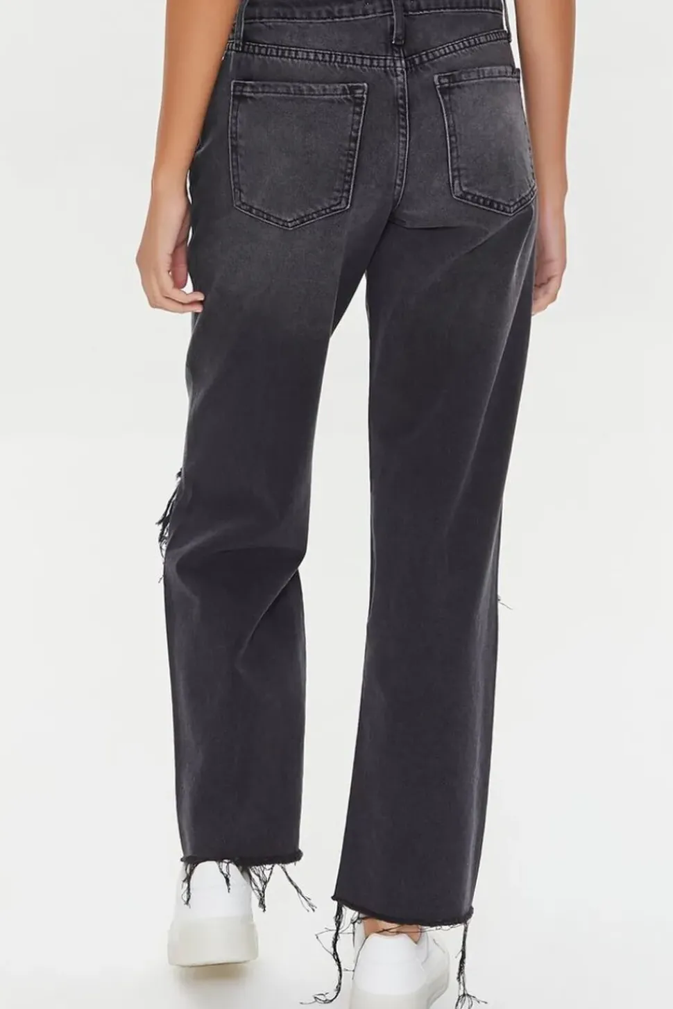 Recycled Cotton Low-Rise Straight-Leg Jeans