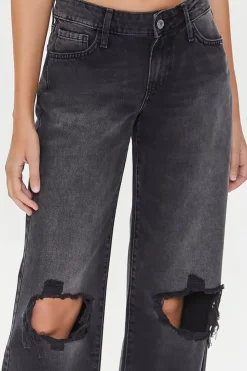 Recycled Cotton Low-Rise Straight-Leg Jeans