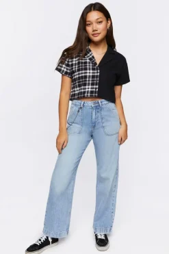 Recycled Cotton Wide-Leg Jeans