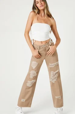 Recycled Cotton Wide-Leg Jeans