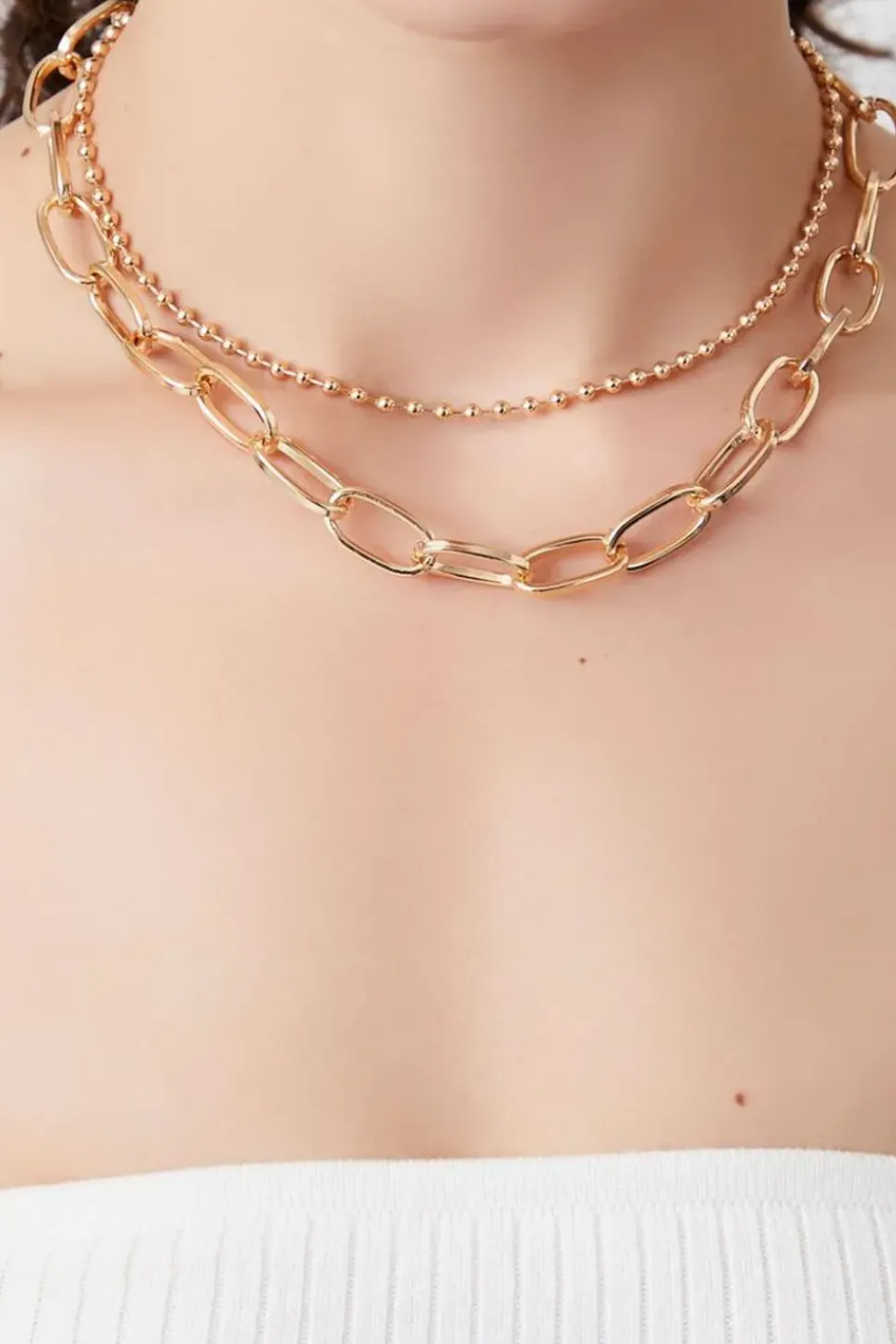 Recycled Metals Layered Choker Necklace