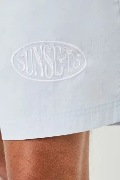 Recycled Nylon Graphic Swim Trunks
