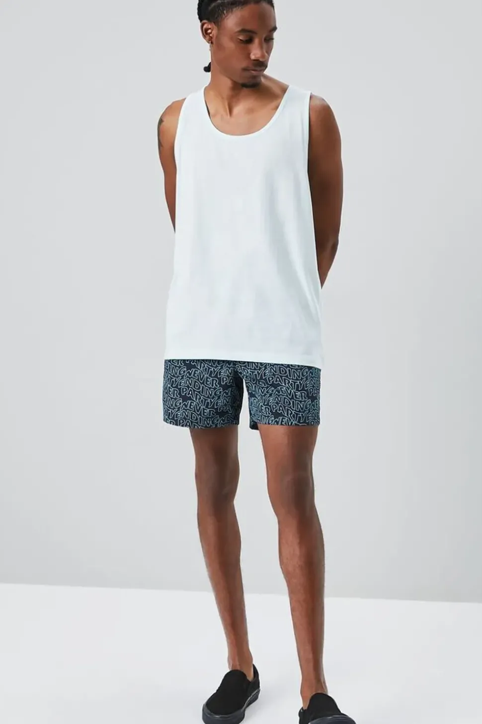 Recycled Nylon Never Ending Party Swim Trunks