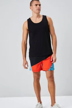 Recycled Nylon Paradise Graphic Swim Trunks