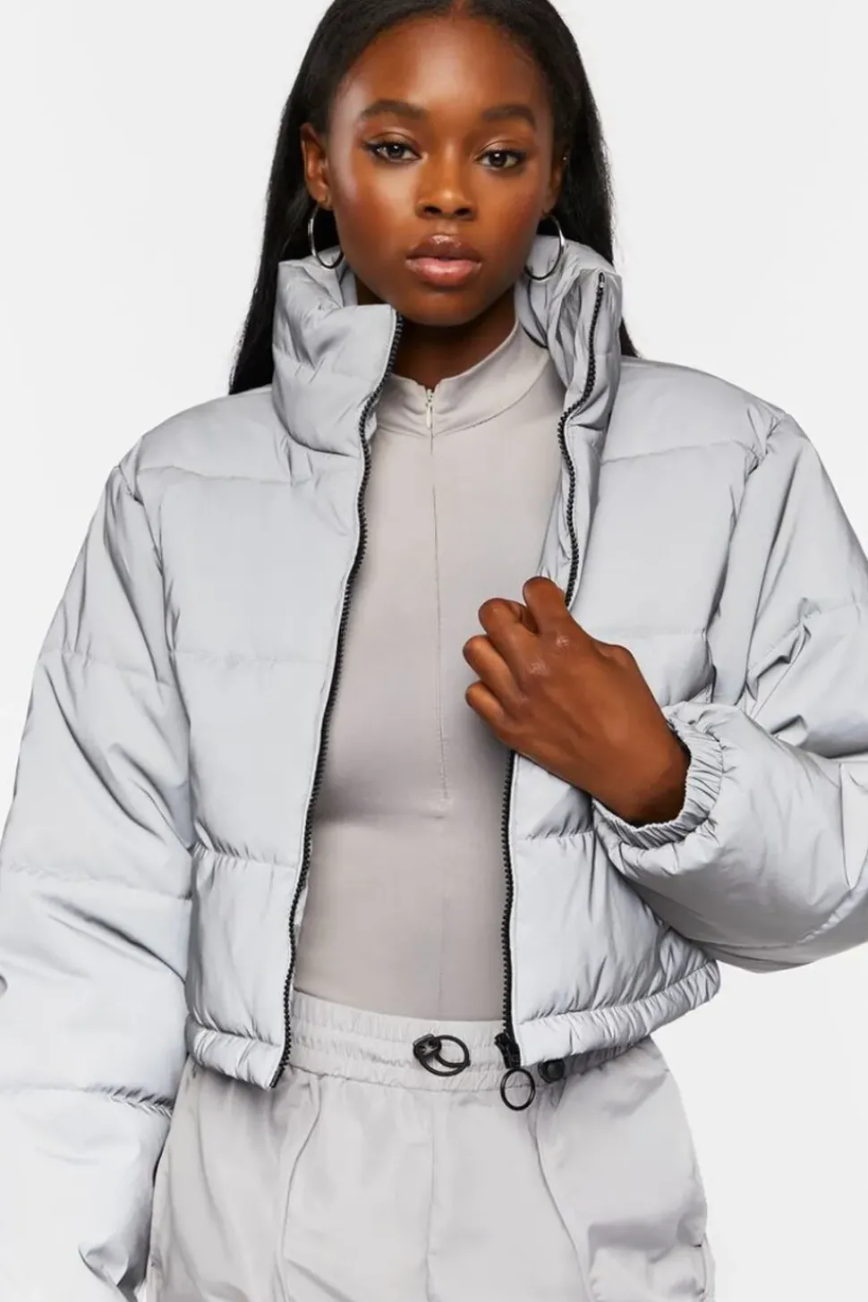 Reflective Puffer Jacket