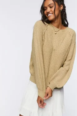 Relaxed-Fit Raglan Sweater