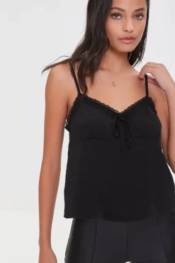 Relaxed Lace-Trim Cami