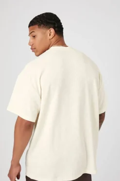 Relaxed Rib-Knit Crew Tee