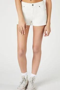 Retro High-Rise Denim Shorts