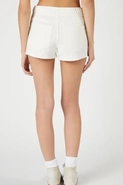 Retro High-Rise Denim Shorts