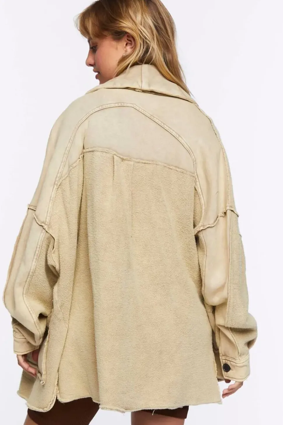 Reverse Fleece Cardigan