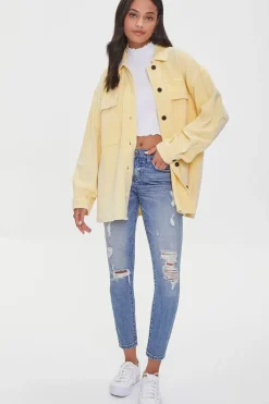 Reverse Fleece Drop-Sleeve Shacket