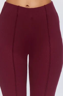 Reverse Seam Flare Pants